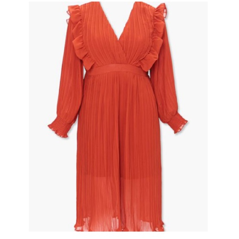 F21 Plus Size Accordion Pleated Dress